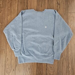 Vintage Champion Reverse Weave Sweatshirt Mens Large Heather Blue Crewneck